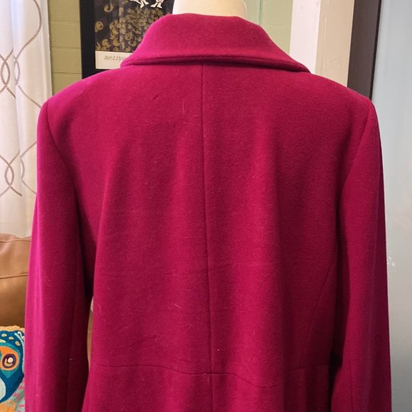 Talbots Berry Overcoat - Picture 6 of 8